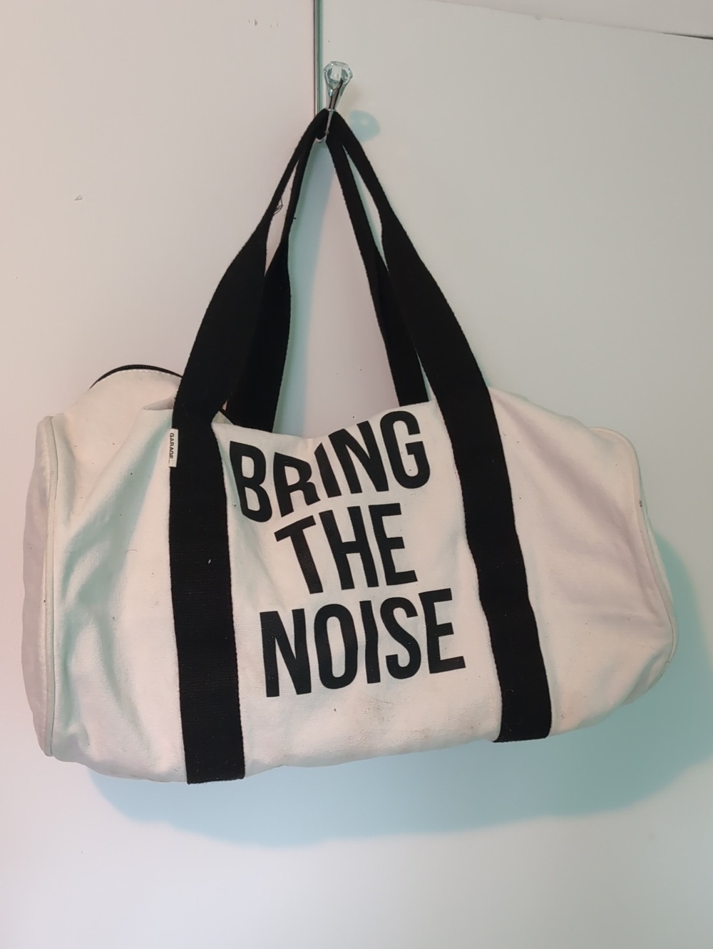 Garage Canvas Weekend Duffel Bag "BRING THE NOISE"